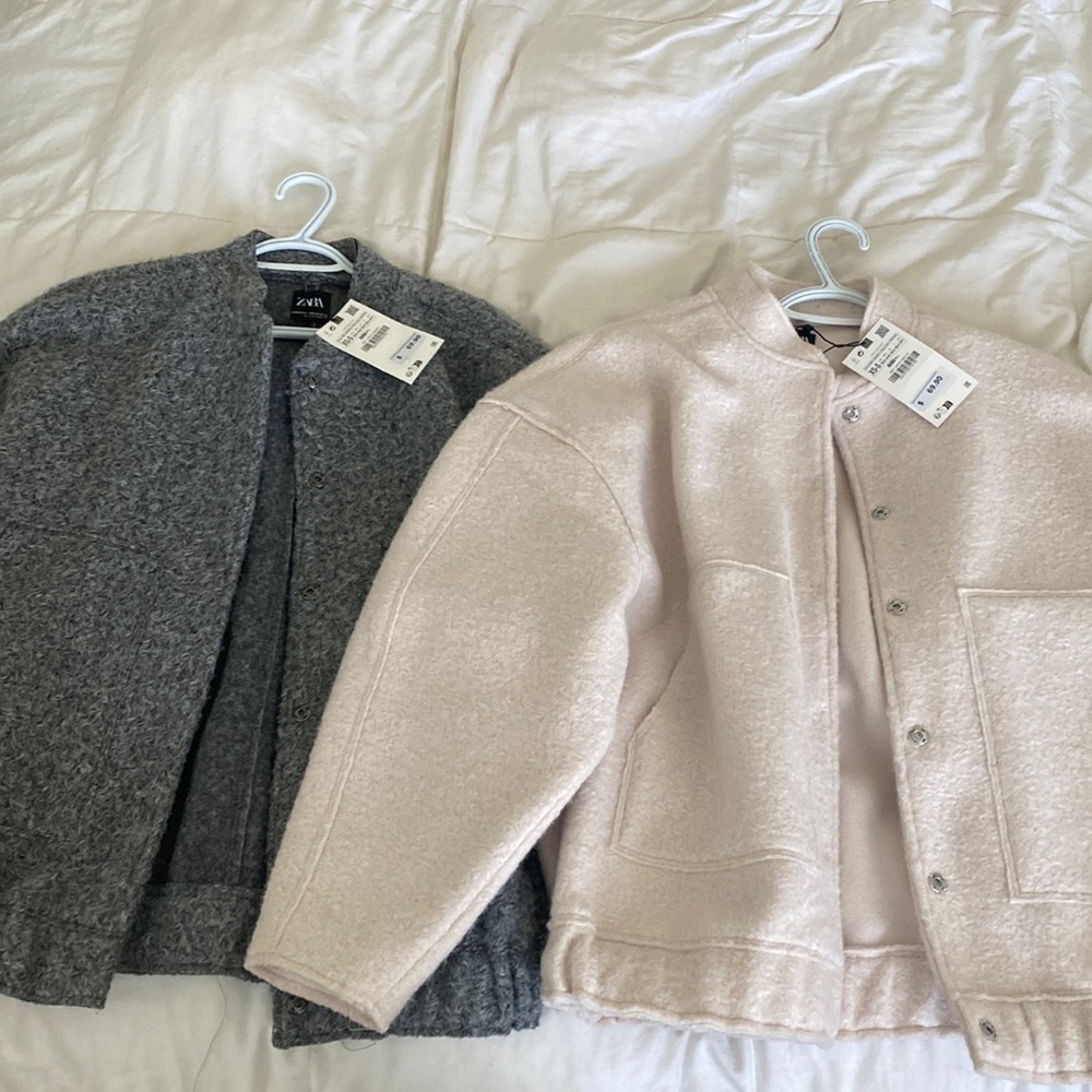 Viral Zara Bomber Jacket CREAM